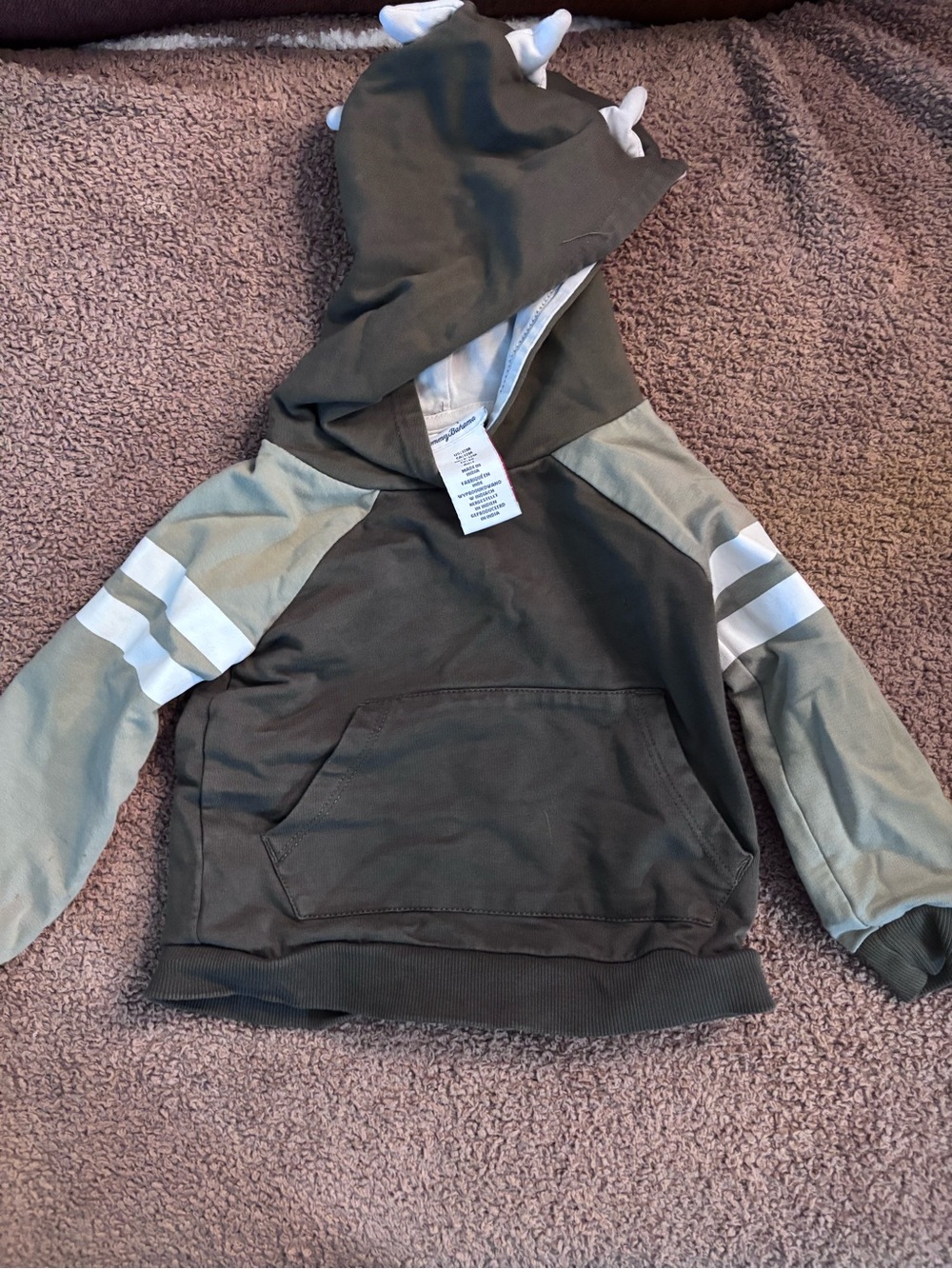 Tommy Bahama Olive Green Hoodie boys 12 month.